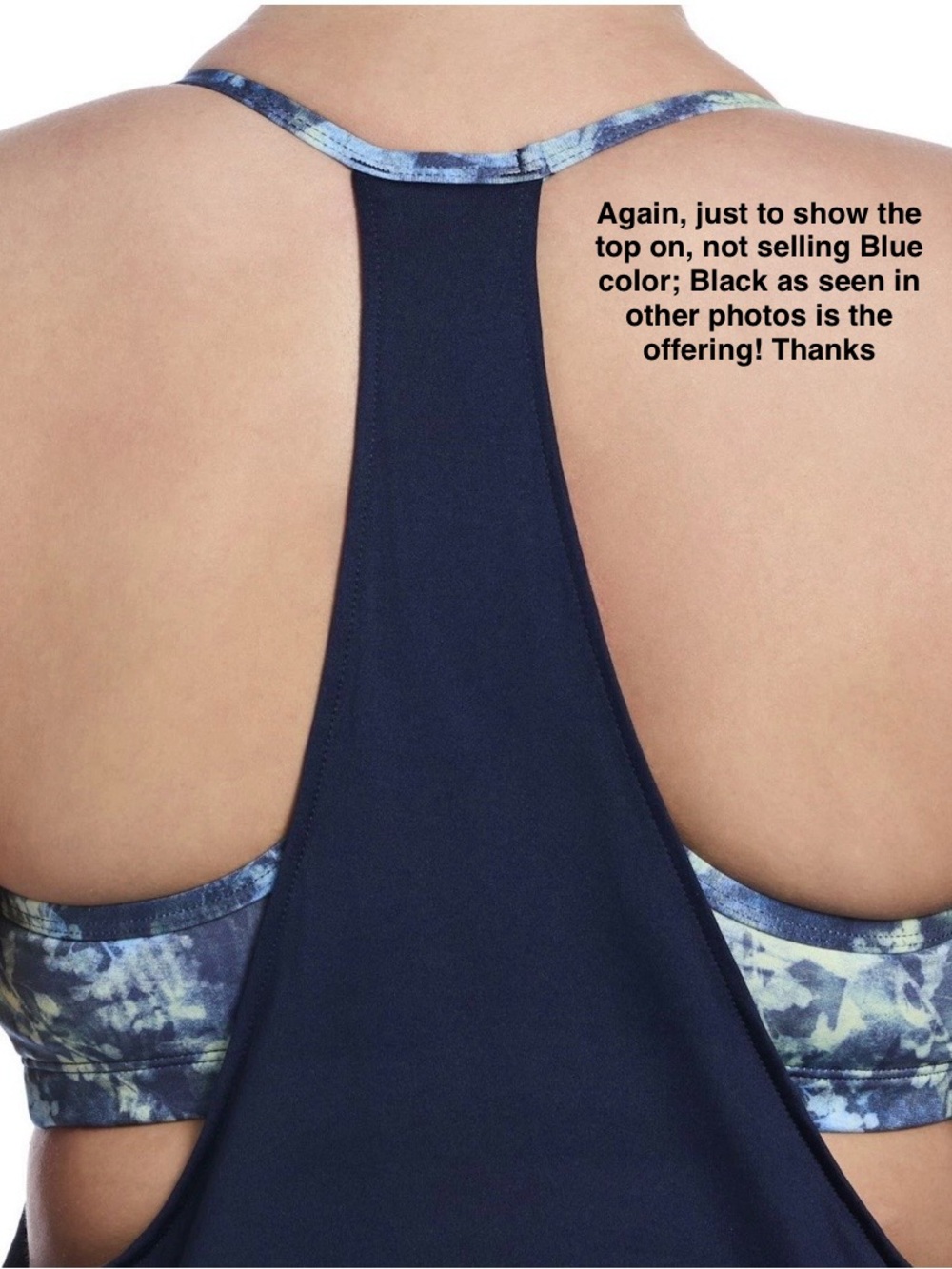 Nike Swim Women’s Layered Tankini Top in Black; NWT, Sz. M - Picture 9 of 13